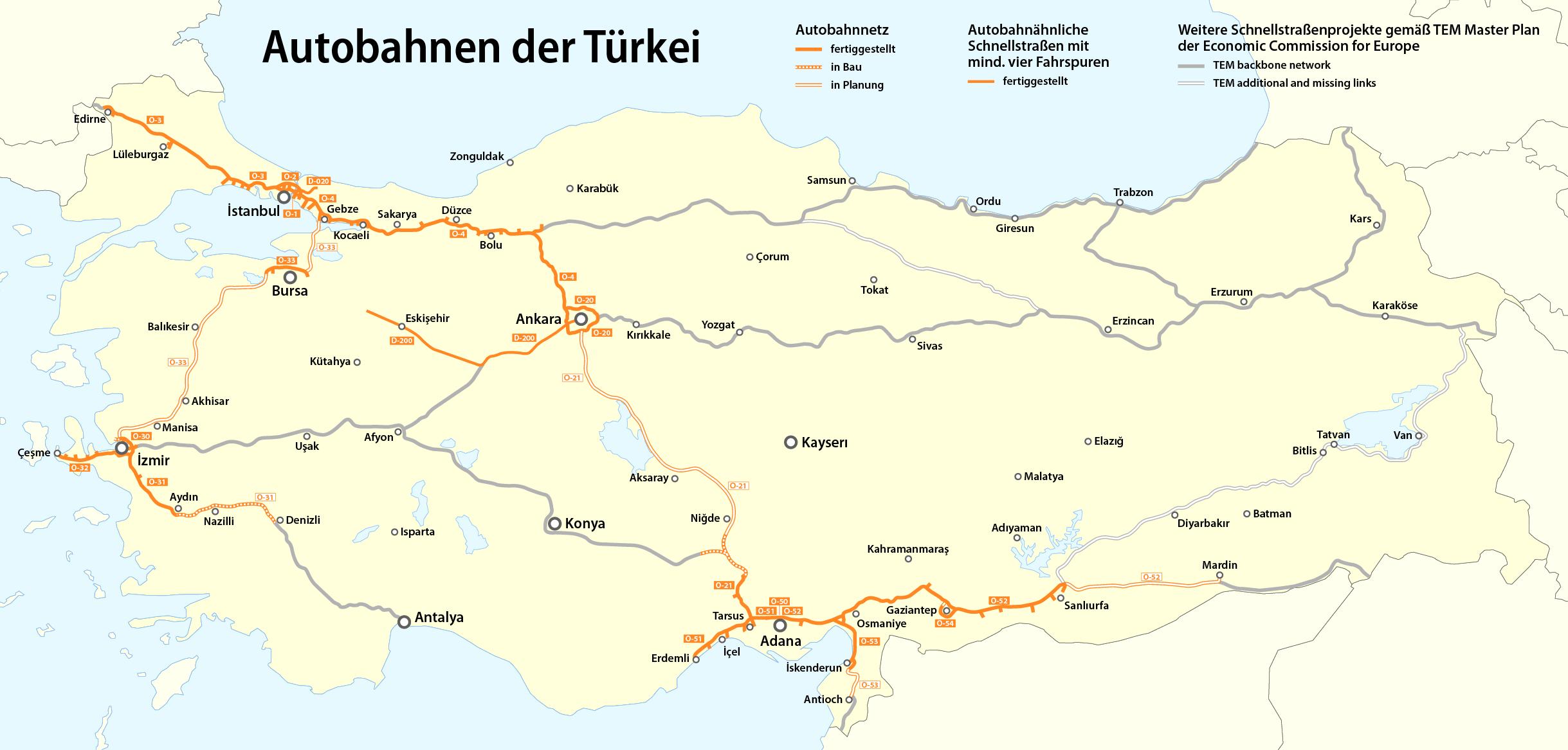 Road Map Of Turkey Roads Tolls And Highways Of Turkey Vrogue Co