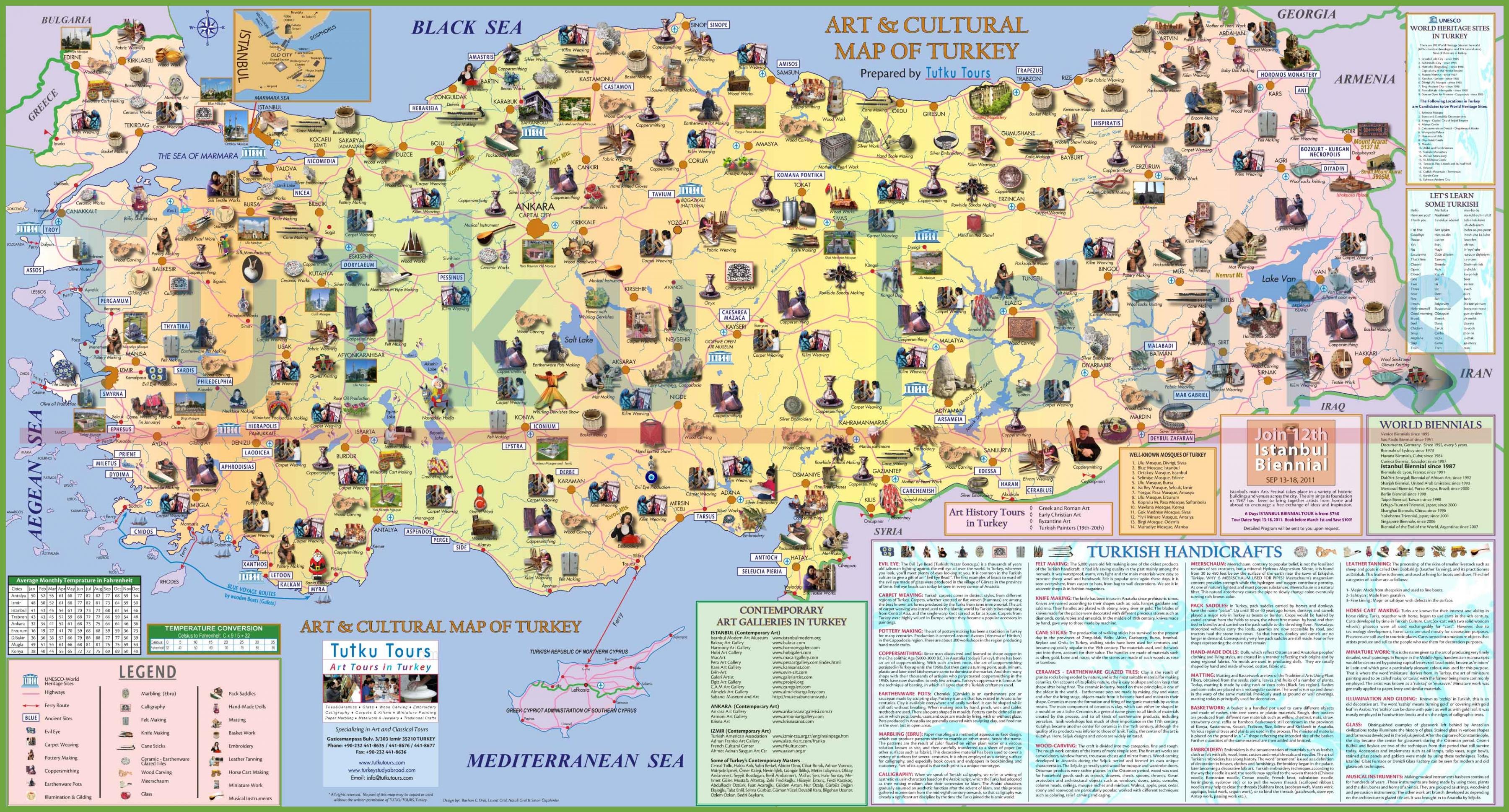 turkey tour map